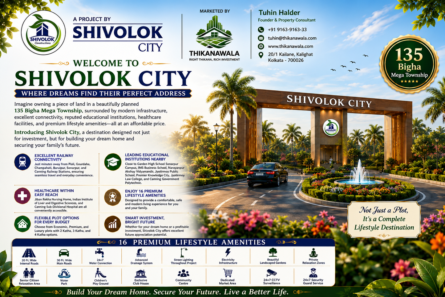 Build Your Dream Home in a Fast-Growing Township Near Sonarpur & Piyali, Price Starting From