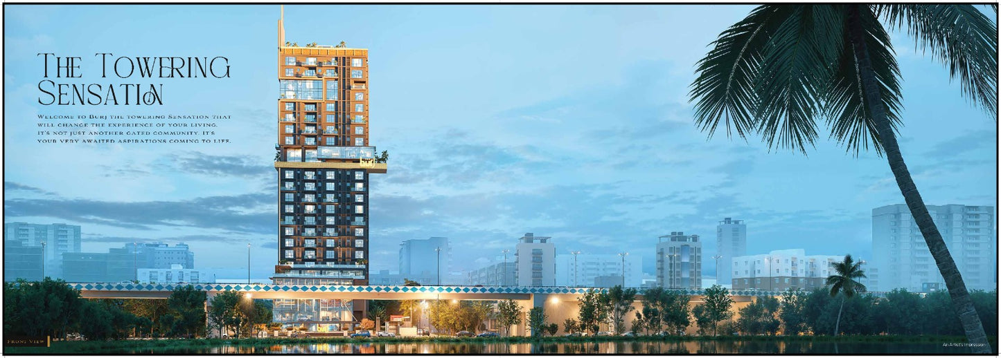 The Burj – Luxury 3 &amp; 4 BHK Residences Near EM Bypass, Prices Starting From