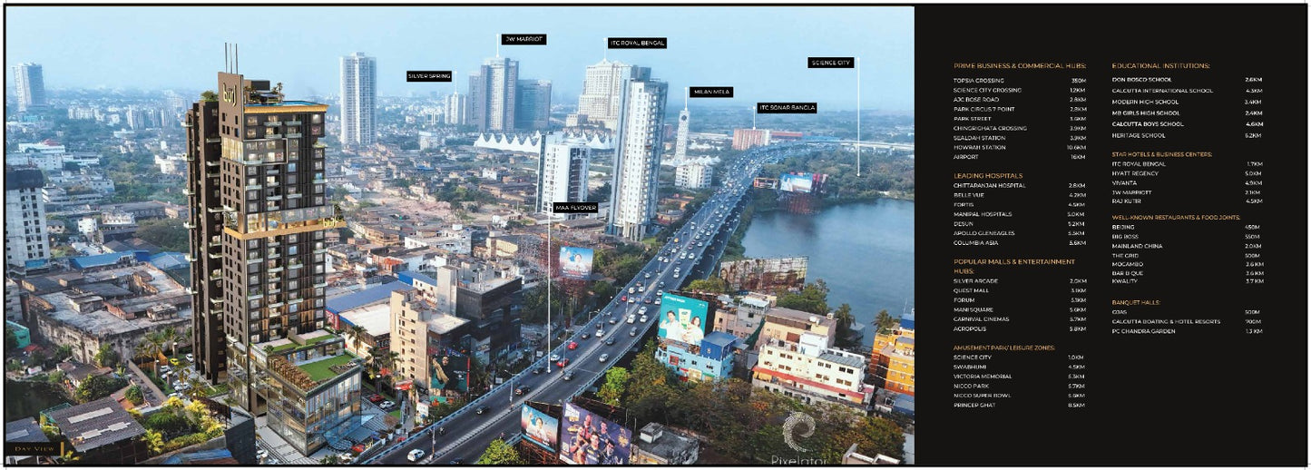 The Burj – Luxury 3 &amp; 4 BHK Residences Near EM Bypass, Prices Starting From